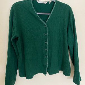 Victoria's Secret Emerald Cropped Cardigan